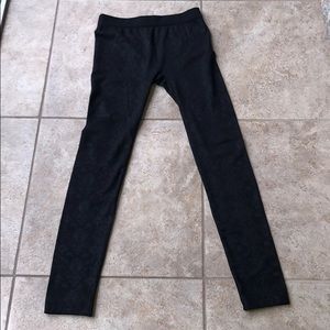 Pink Republic black thick leggings, size M